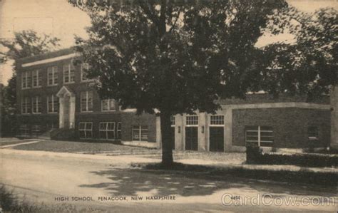 High School Penacook, NH Postcard