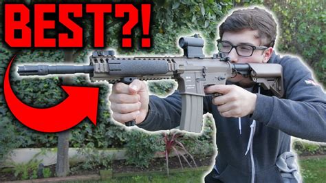 BEST Beginner Airsoft Gun?! | Classic Army EC2 Review & Shooting Test! - YouTube