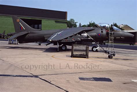 HARRIER GR5's at RAF Wittering, 1989. - FighterControl