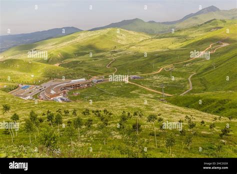 Summer view of Shahdag Mountain Resort, Azerbaijan Stock Photo - Alamy