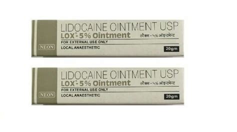 LOX OINTMENT 5% LIDOCAINE 2 X 20G Free Shipping | eBay