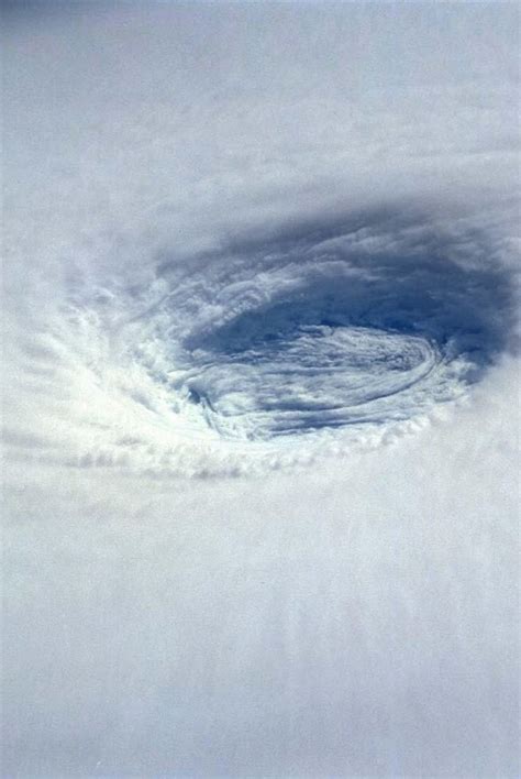 Eye of the Storm - center of the hurricane is known as the eye; here the air is calm, the ...