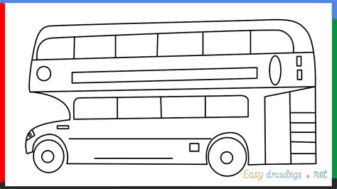 Double Decker Bus Drawing