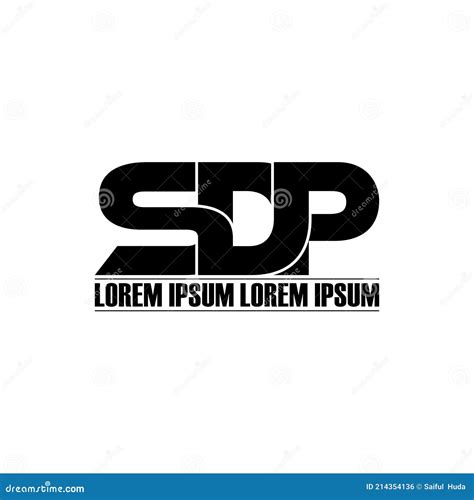 Letter SDP Simple Monogram Logo Icon Design. Stock Vector ...