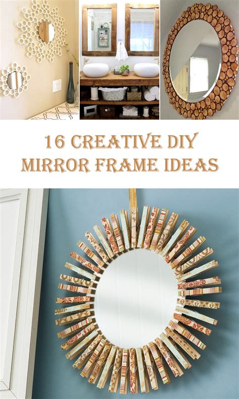 16 Creative DIY Mirror Frame Ideas – Diys To Do