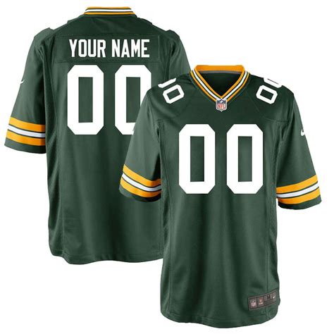 Green Bay Packers Nike Custom Game Jersey - Green