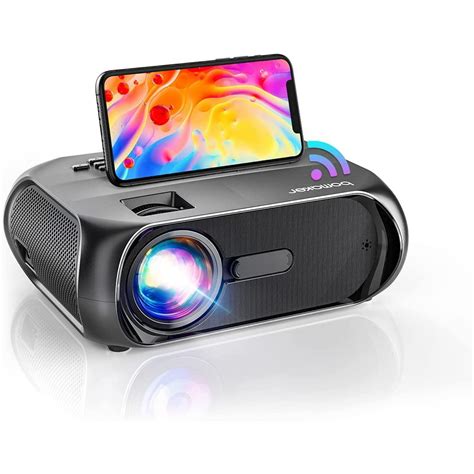 BOMAKER WiFi Mini Projector| Portable Outdoor Movie Projector| 300 ...