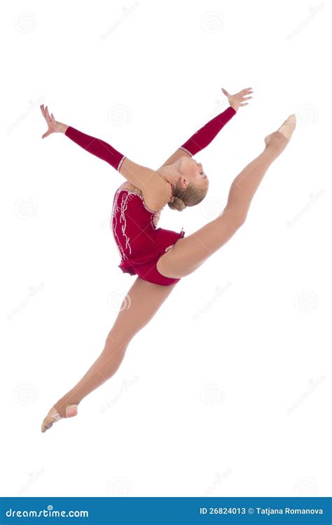 Gymnast in a Costume Doing Stretching Exercise Stock Image - Image of beautiful, costume: 26824013