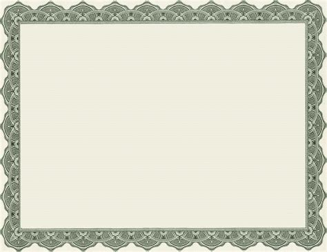 Certificate Template with Ornate Border