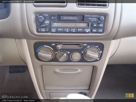 Beige Interior Controls for the 1998 Toyota Corolla CE #83504004 | GTCarLot.com