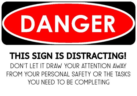 Funny Danger Sign Template | PosterMyWall