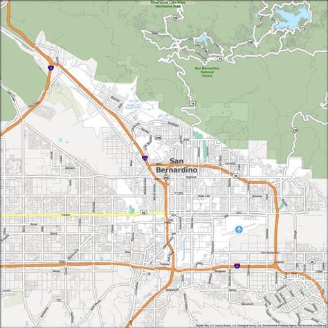 San Bernardino Zip Code Map - GIS Geography