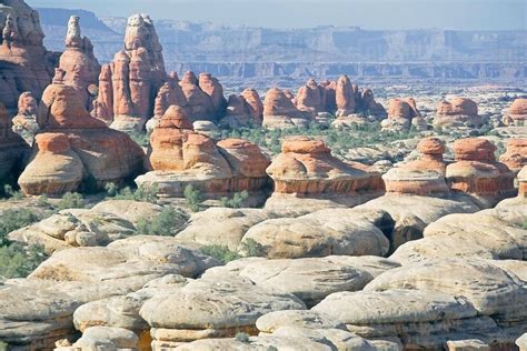 The Needles rock formations, Canyonlands National Park, Utah, USA - Stock Photo - Dissolve