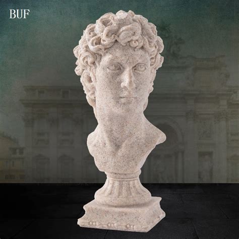 BUF Modern Abstract David Head Statue Sculpture Resin Ornaments Home Decoration Accessories Gift ...