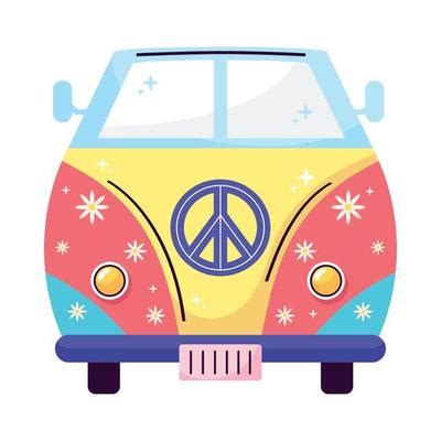 Hippie Van Vector Art, Icons, and Graphics for Free Download