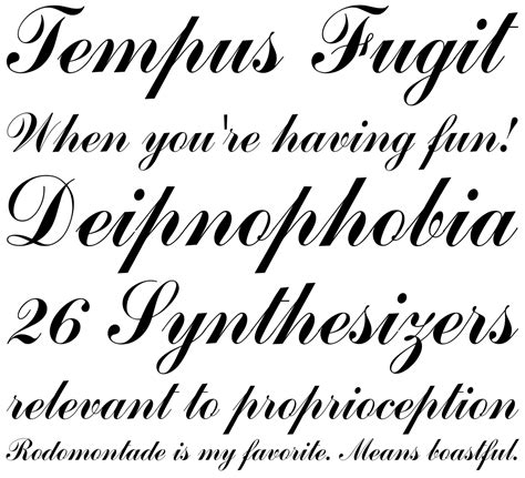 EF Commercial Script Regular Fonts