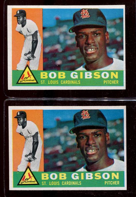 1960 Topps # 73 Bob Gibson (2nd year card) [#] (Cardinals)