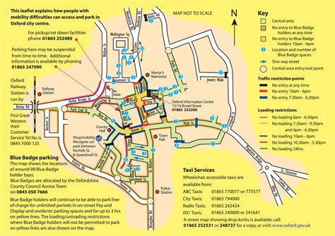 Blue Badge parking in Oxford city centre | Oxford Coffee Concerts