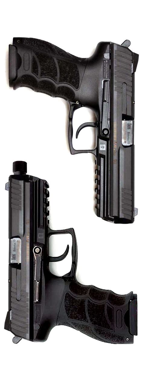 HK P30L (Longslide) and P30 with threaded barrel. John Wick, the movie, features… | GUN ...