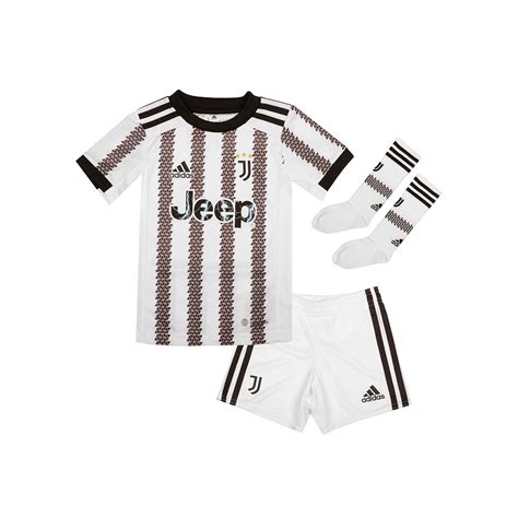 Kit Adidas Kids Juventus FC Home Jersey 2022-2023 White-Black Fútbol ...