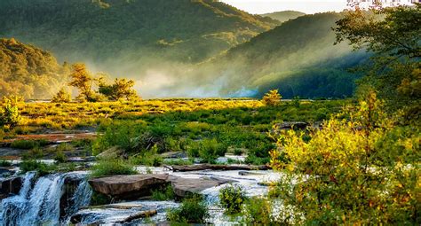 Sandstone Falls West Virginia - Paint Photograph by Steve Harrington