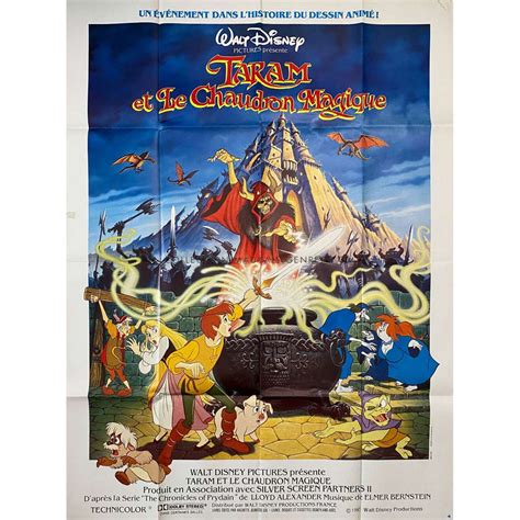 THE BLACK CAULDRON French Movie Poster - 47x63 in. - 1985