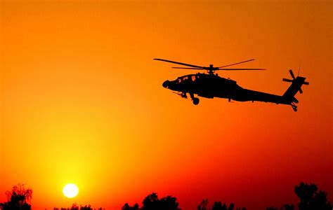 HD Wallpaper of the Boeing AH-64 Apache in Twilight