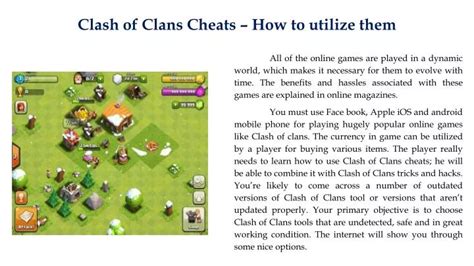 PPT - Clash of Clans Cheats – How to utilize them PowerPoint ...