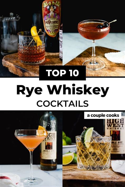 Top Rye Whiskey Cocktails: Classic to Modern