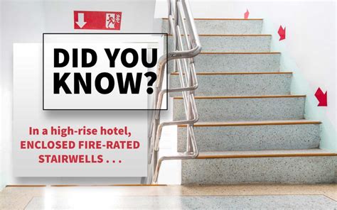 DID YOU KNOW? ENCLOSED FIRE-RATED STAIRWELLS... | Hotel Fire Safety