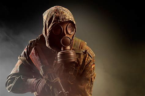 Download Gun Weapon Soldier Military Gas Mask HD Wallpaper