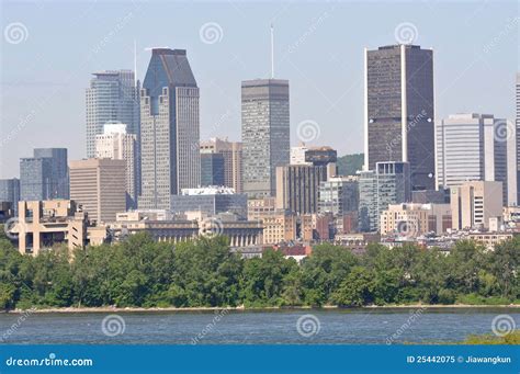 Montreal City Skyline, Quebec, Canada Stock Image - Image of skyline, sunset: 25442075