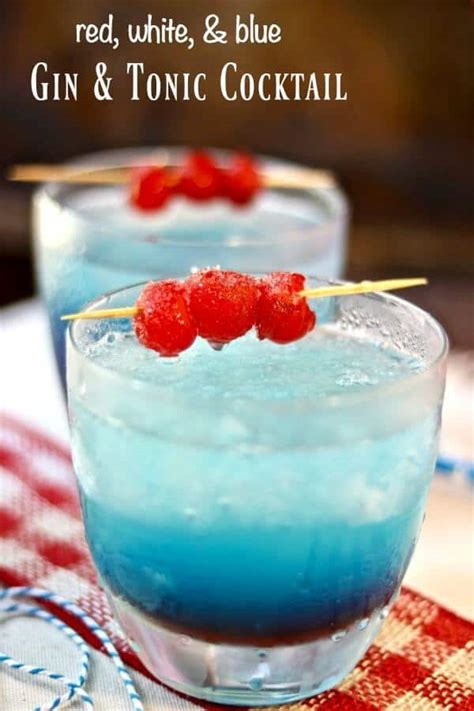 Gin and Tonic Cocktail: Red, White, and Blue | Restless Chipotle