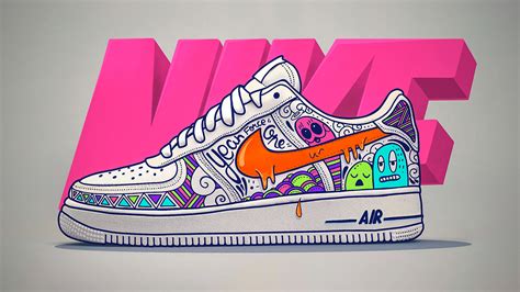 Procreate - Custom DOODLE Nike Air Force 1 - Doodle Art :: Behance