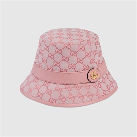 GG canvas bucket hat in pink | GUCCI® US