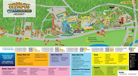 Resort Map - Mt. Olympus Water & Theme Park