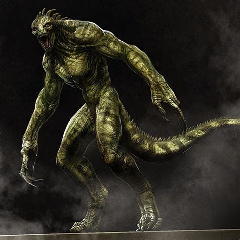 Amazing Spider Man Concept Art Lizard