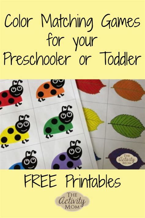 matching games for preschoolers 3 sets of printable matching cards ...