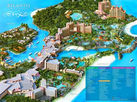 Atlantis Paradise Island tourist map - Ontheworldmap.com