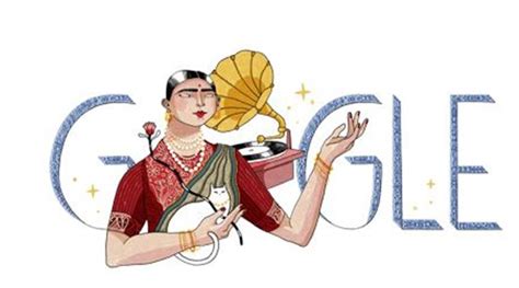 Gauhar Jaan : Google Doodle honours Gramophone Girl: gauhar jaan ...