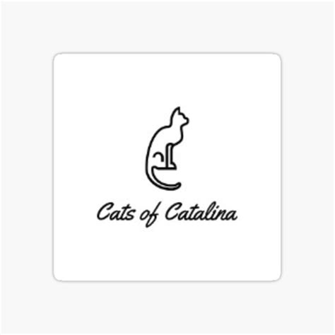 "Cats of Catalina White & Black" Sticker for Sale by CatsofCatalina | Redbubble