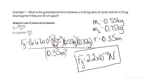 How to Calculate the Gravitational Force between Two Everyday Objects | Physics | Study.com