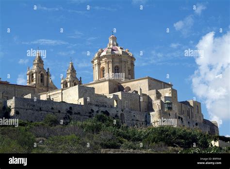 Malta Mdina cathedral Stock Photo - Alamy