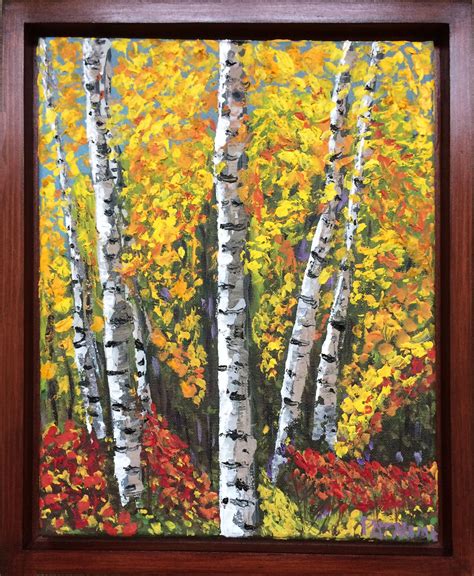 Autumn Birch Trees Birch Trees, Paintings, Autumn, Art, Art Background, Paint, Fall Season ...