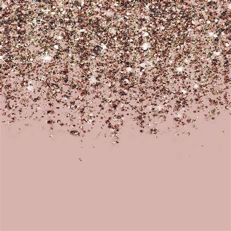 Blush Pink Rose Gold Bronze Cascading Glitter Pillow Sham by Christyne ...