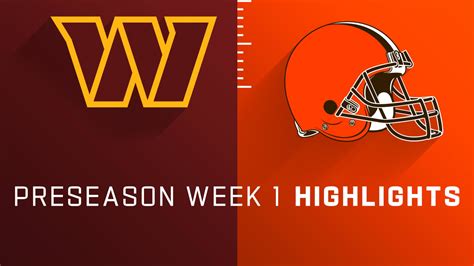 Commanders vs. Browns highlights Preseason Week 1