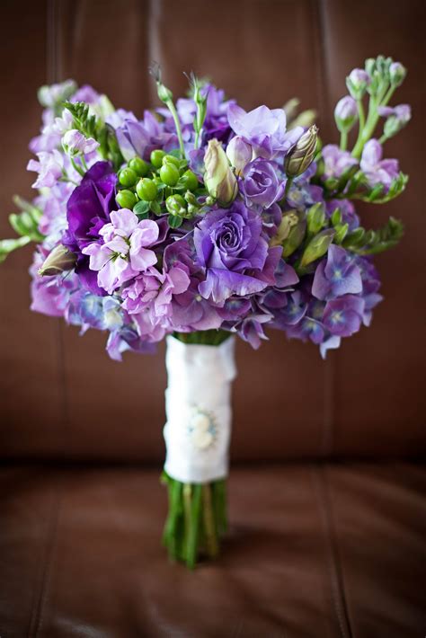 Purple Bridal Bouquet