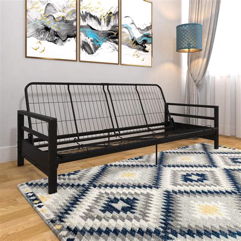 DHP Miles Metal Futon Frame, Multiple Colors - Walmart.com