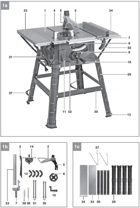 Einhell TC-TS 254 U Bench-Type Circular Saw Instruction Manual