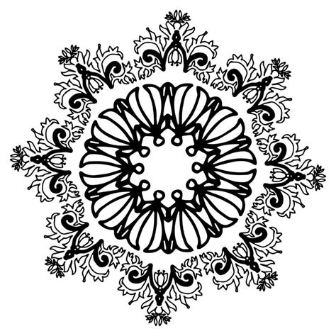 Mandala zen art coloring page 4992003 Vector Art at Vecteezy